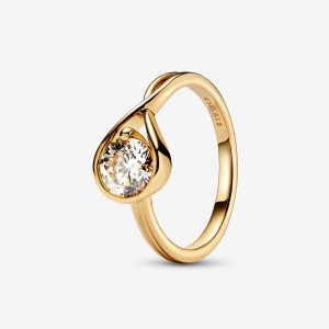 14k Gold Pandora Infinite Lab-grown Diamond Ring | 1.00 Carat Total Weight / 14k Gold Lab Grown Diamond Rings | 439-VDGOCS