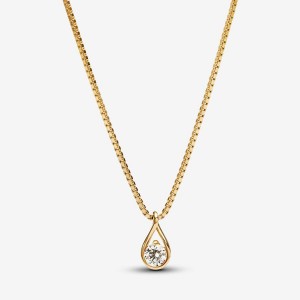 14k Gold Pandora Infinite Lab-grown Diamond Pendant & Necklace | 0.25 Carat Total Weight / 14k Gold Lab Grown Diamond Necklaces | 815-OEQJLR