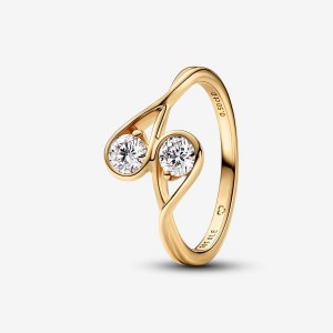 14k Gold Pandora Infinite Lab-grown Diamond Double Facing Ring | 0.50 Carat Total Weight / 14k Gold Lab Grown Diamond Rings | 732-PFNOSK