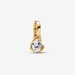 14k Gold Pandora Talisman Lab-grown Diamond Heart Pendant | 0.25 Carat Total Weight / 14k Gold Lab Grown Diamond Necklaces | 498-BMYTEF