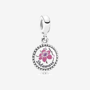 Sterling Silver Pandora Delaware Dangle Dangle Charms | 169-ELOPMT