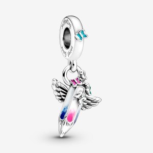 Sterling Silver Pandora Dreams Of The Future Crayon Dangle Charm Dangle Charms | 679-VCQRDP