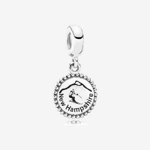 Sterling Silver Pandora NH Ski Dangle Dangle Charms | 312-ZWJIPN