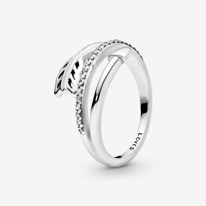 Sterling Silver Pandora Wrap-Around Arrow Ring Statement Rings | 786-OAGTKS