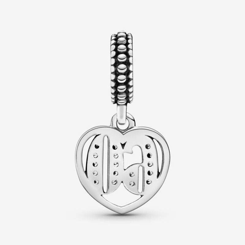 Sterling Silver Pandora 60th Celebration Dangle Charm Dangle Charms | 698-GNTAOR