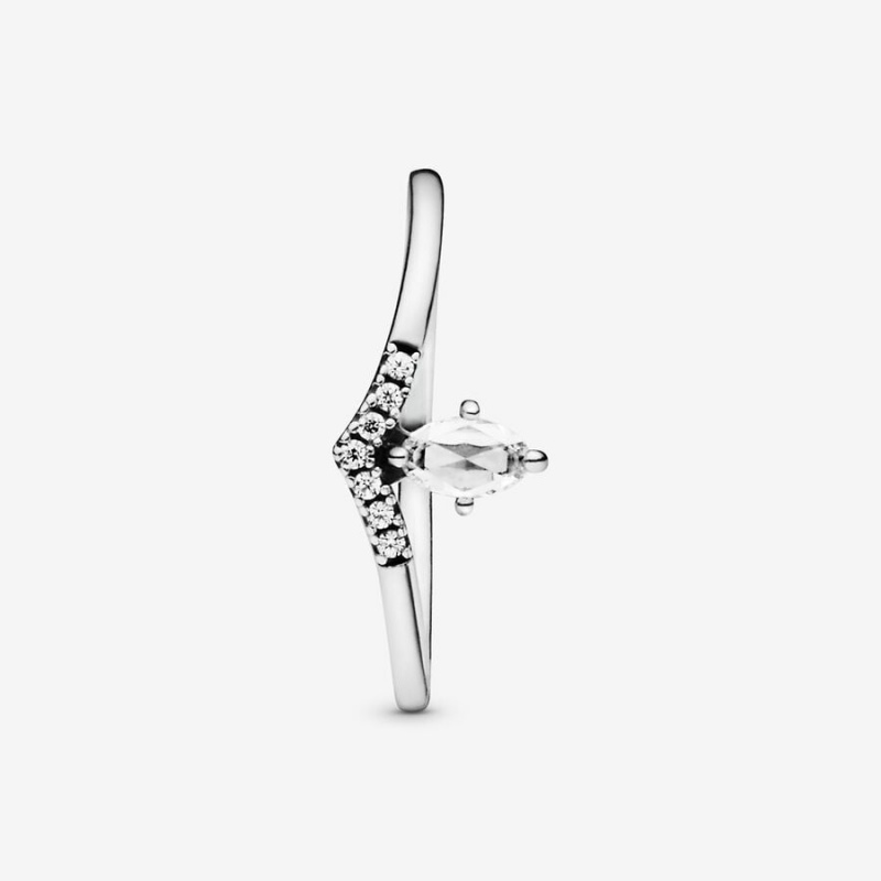 Sterling Silver Pandora Classic Wishbone Ring Stackable Rings | 749-SJEYDO