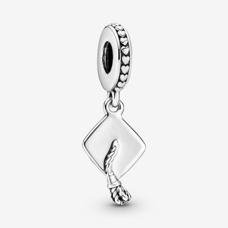 Sterling Silver Pandora Graduation Cap Dangle Charm Dangle Charms | 736-DGNCOE