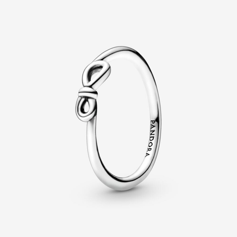 Sterling Silver Pandora Infinity Knot Ring Stackable Rings | 136-ZOINKC