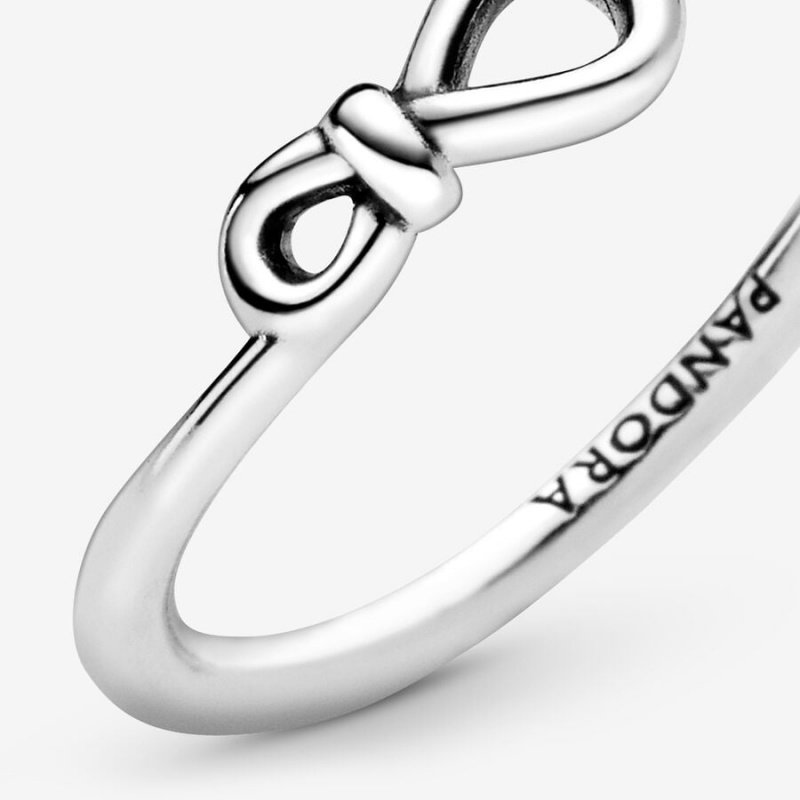 Sterling Silver Pandora Infinity Knot Ring Stackable Rings | 136-ZOINKC