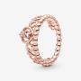 14k Rose gold-plated unique metal blend