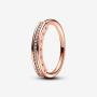 14k Rose gold-plated unique metal blend