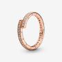 14k Rose gold-plated unique metal blend